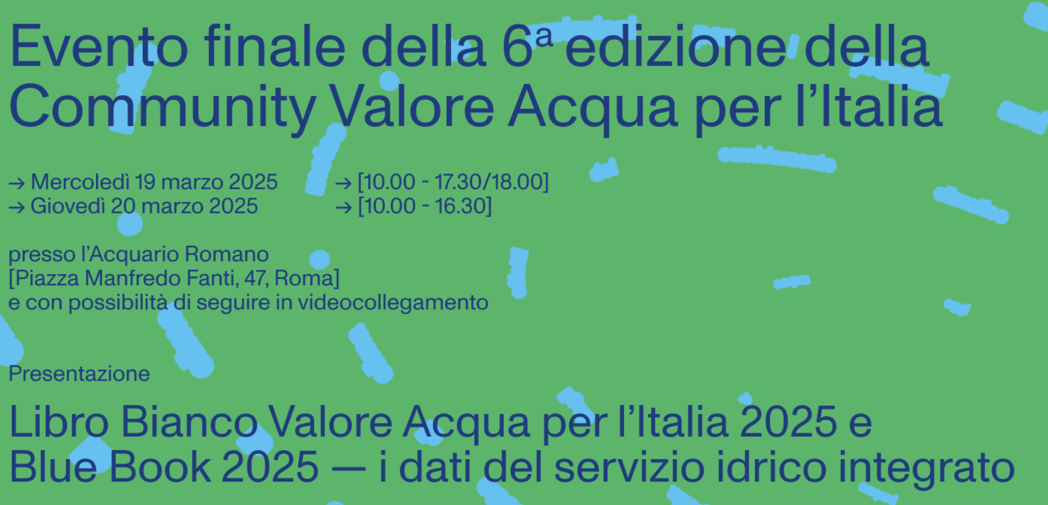 Forum Valore acqua per l'Italia